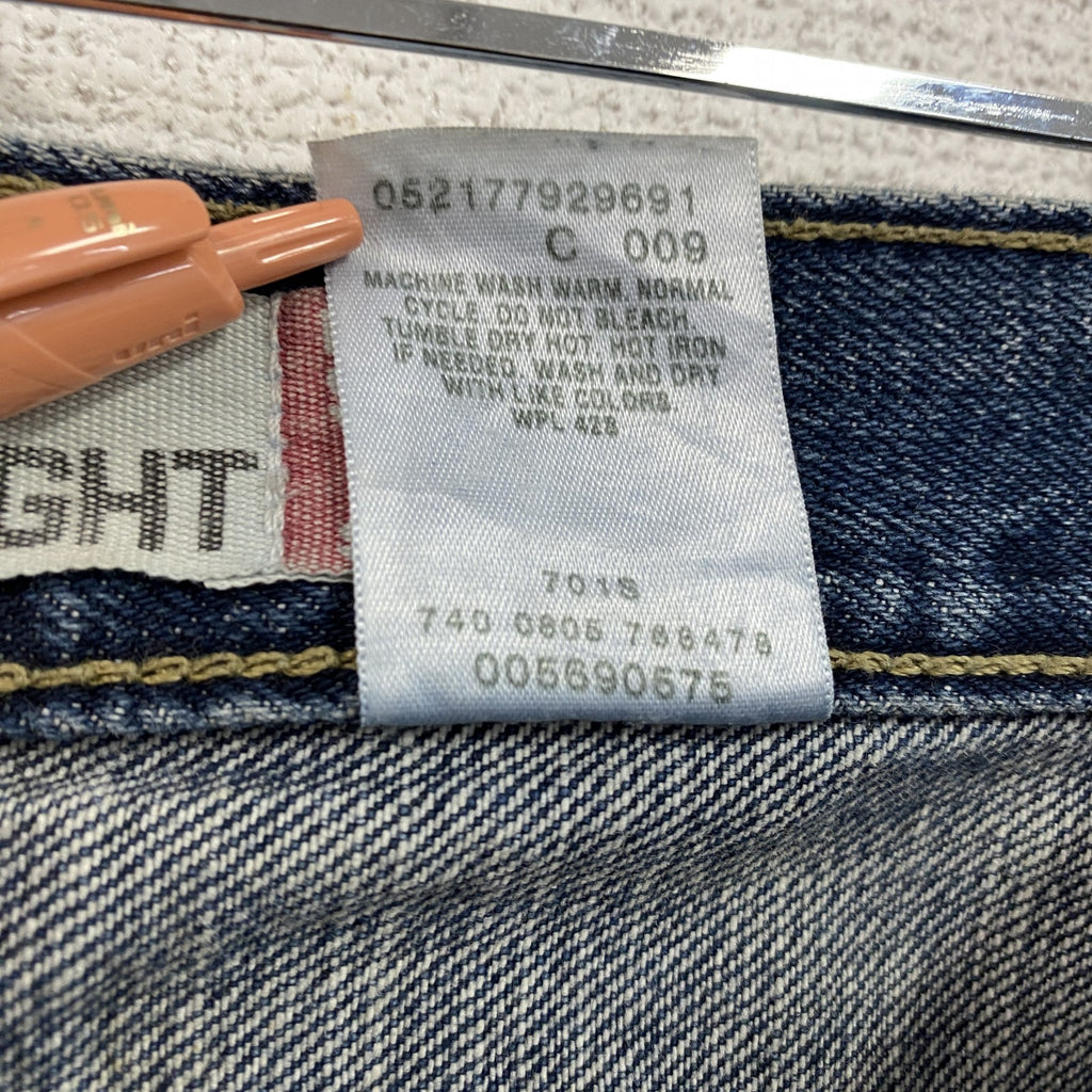 LEVI’S　リーバイス　569　ルーズストレートデニムパンツ　カットオフ　インディゴ　W34サイズ
