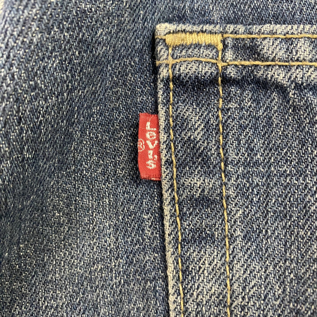 LEVI’S　リーバイス　569　ルーズストレートデニムパンツ　カットオフ　インディゴ　W34サイズ
