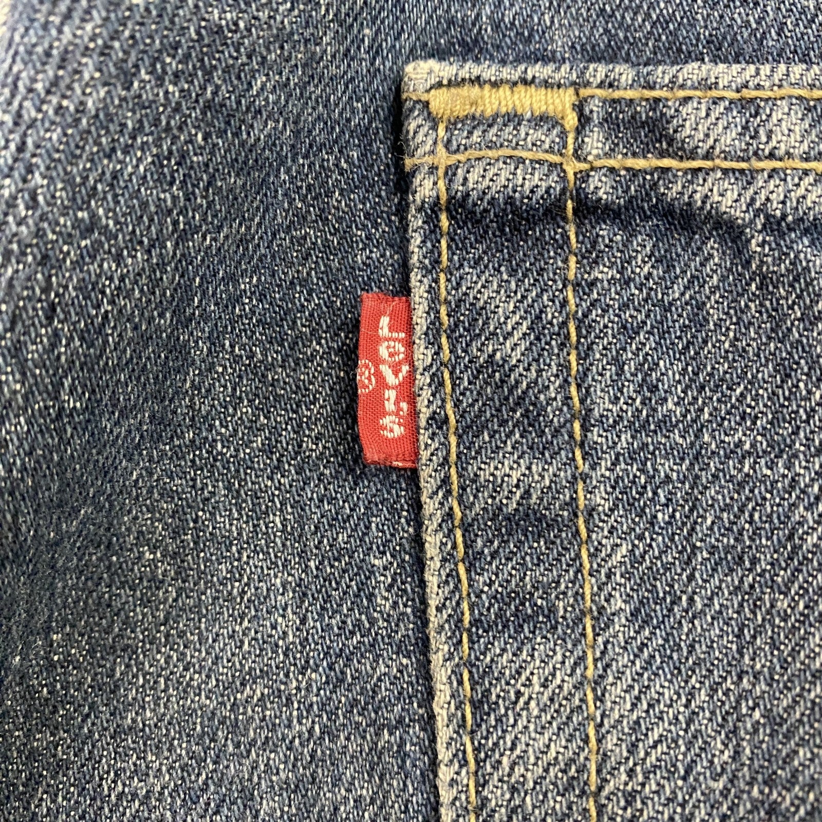 LEVI’S　リーバイス　569　ルーズストレートデニムパンツ　カットオフ　インディゴ　W34サイズ