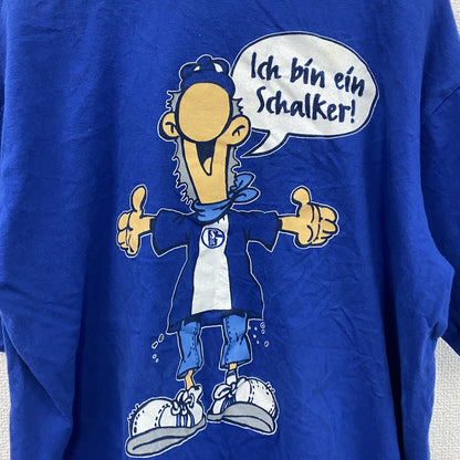 90s～　JERZEES　ジャージーズ　半袖Tシャツ　ユーロメイド　ヴィンテージ　青　ブルー　Sサイズ