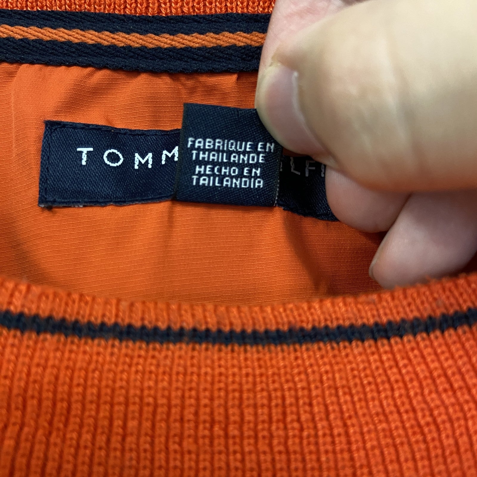 TOMMY HILFIGER　トミーヒルフィガー　プルオーバージャケット　オレンジ　Lサイズ
