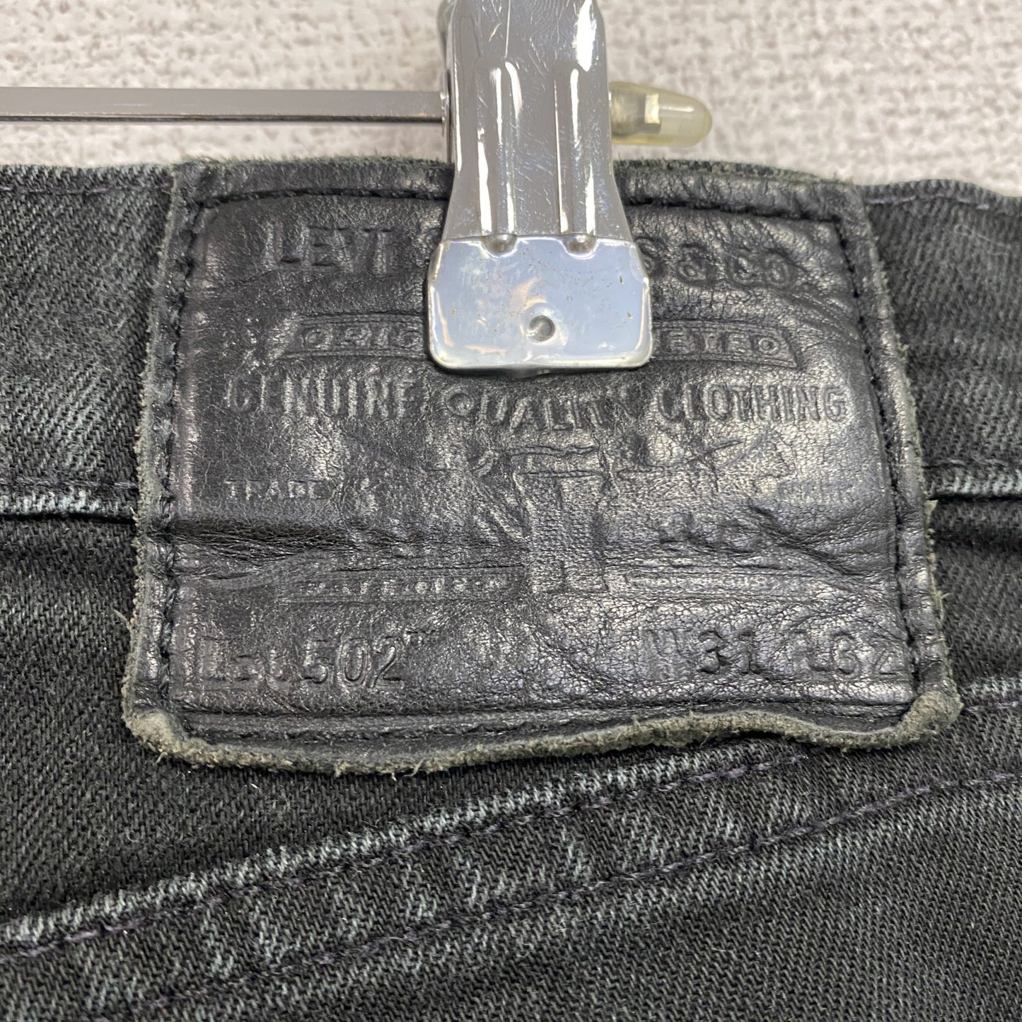 Levi’s　リーバイス　502　ブラックデニムパンツ/ジーンズ　黒　ブラック　31サイズ