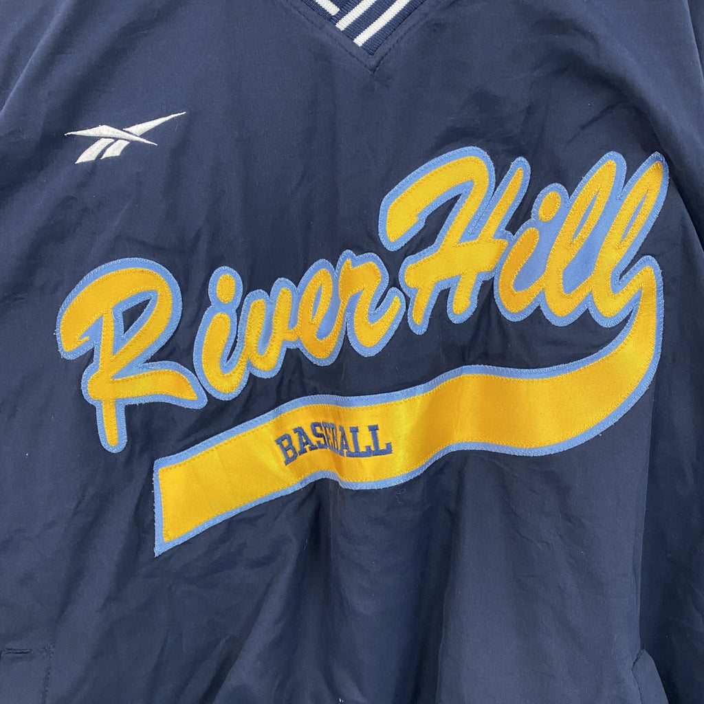 90s　Reebok　リーボック　プルオーバージャケット　ヴィンテージ　紺　ネイビー　XLサイズ