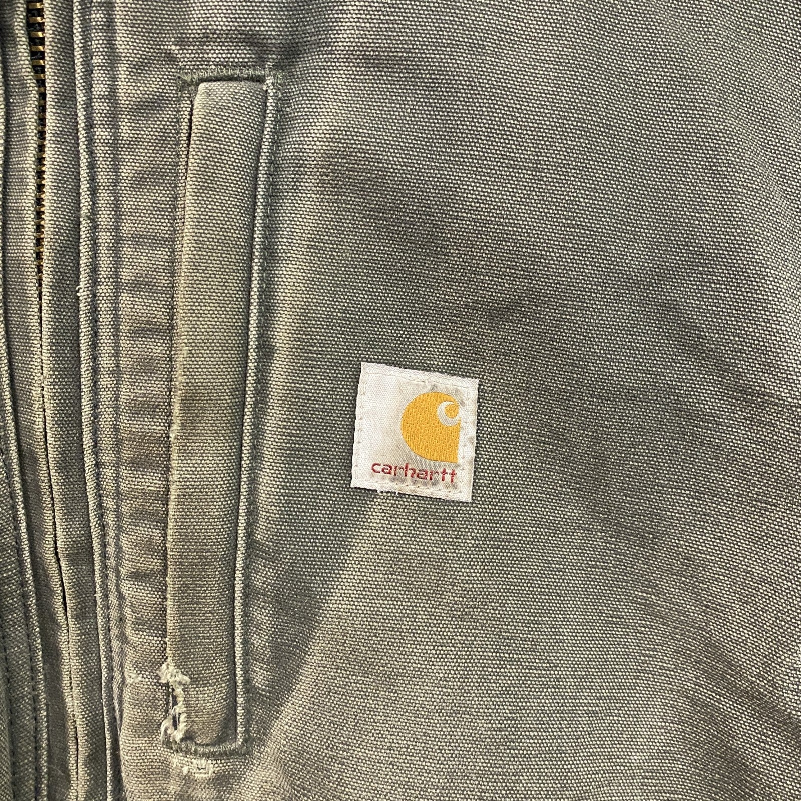Carhartt　カーハート　フルスイングアームストロングジャケット　ダックワークジャケットカーキ　XLサイズ