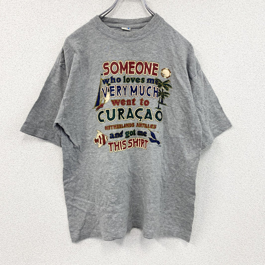 BEST T’s　半袖プリントTシャツ　灰色　グレー