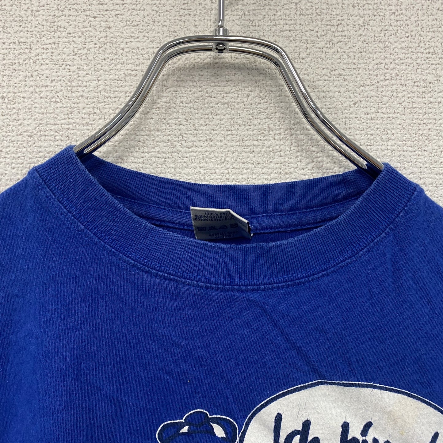 90s～　JERZEES　ジャージーズ　半袖Tシャツ　ユーロメイド　ヴィンテージ　青　ブルー　Sサイズ