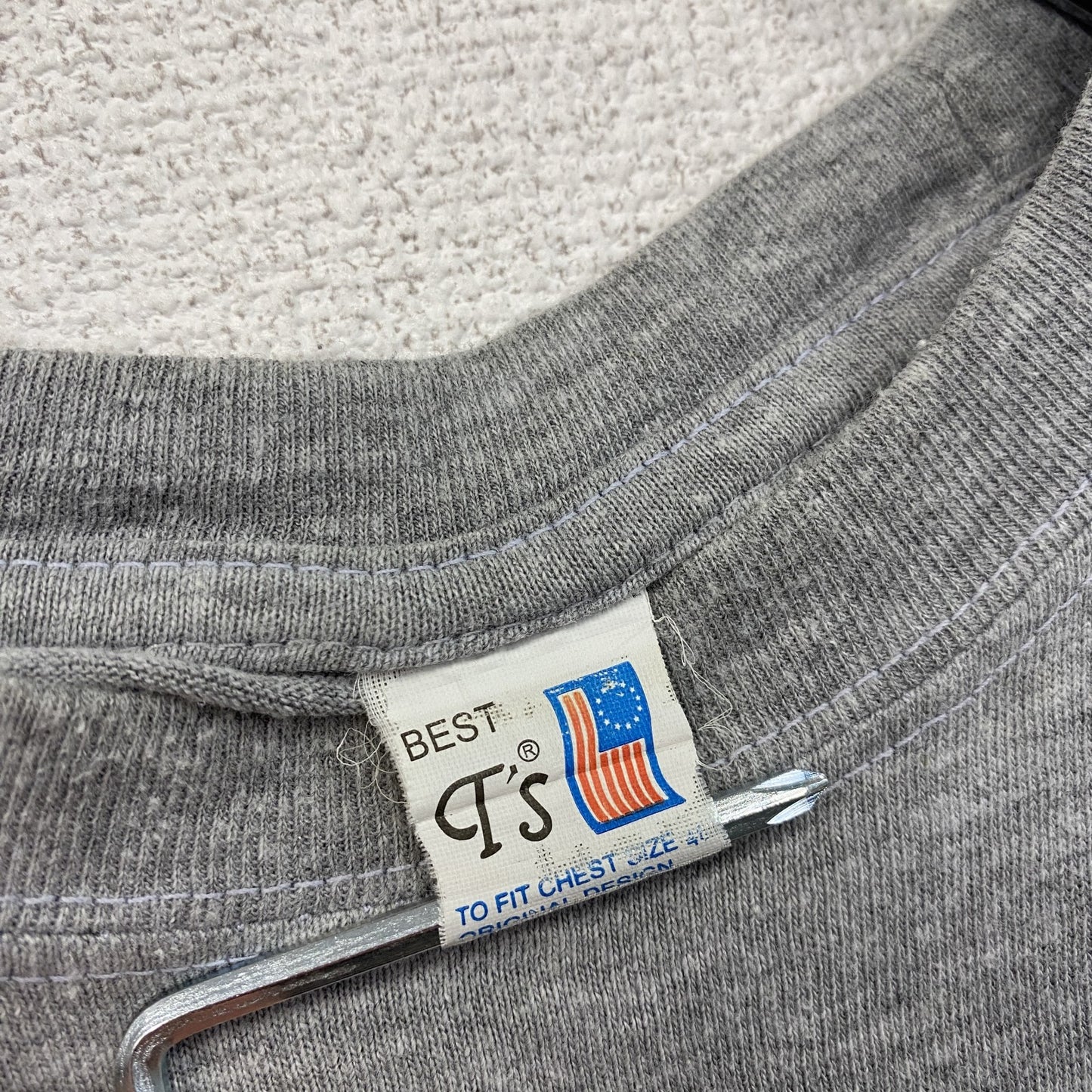 BEST T’s　半袖プリントTシャツ　灰色　グレー