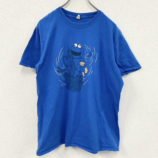 GILDAN　Cookie Monster　クッキーモンスター　半袖Tシャツ　ユーロ　青　ブルー　Lサイズ