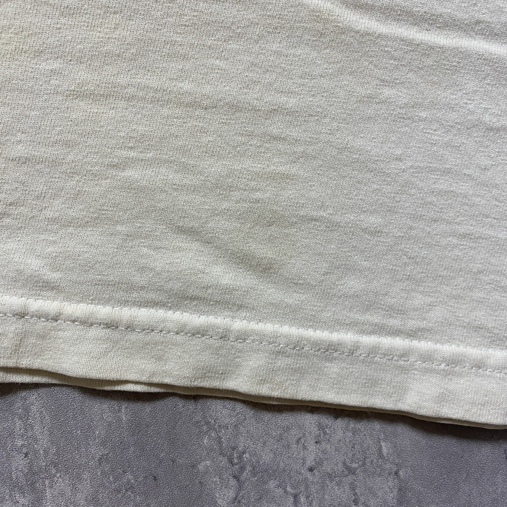 古着 used　YAZBEK　半袖プリントデザインTシャツ　ホワイト　メキシコ製　NFC　シカゴ　フットボール　レトロ　Lサイズ