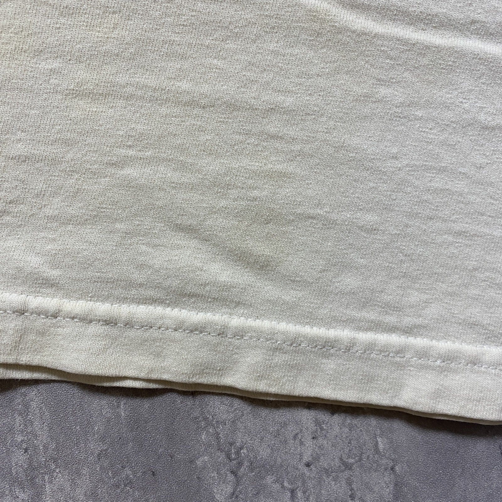 古着 used　YAZBEK　半袖プリントデザインTシャツ　ホワイト　メキシコ製　NFC　シカゴ　フットボール　レトロ　Lサイズ