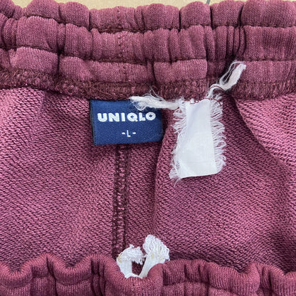 00s～　UNIQLO　ユニクロ　スウェットパンツ　イージーパンツ　ヴィンテージ　ワインレッド　Lサイズ