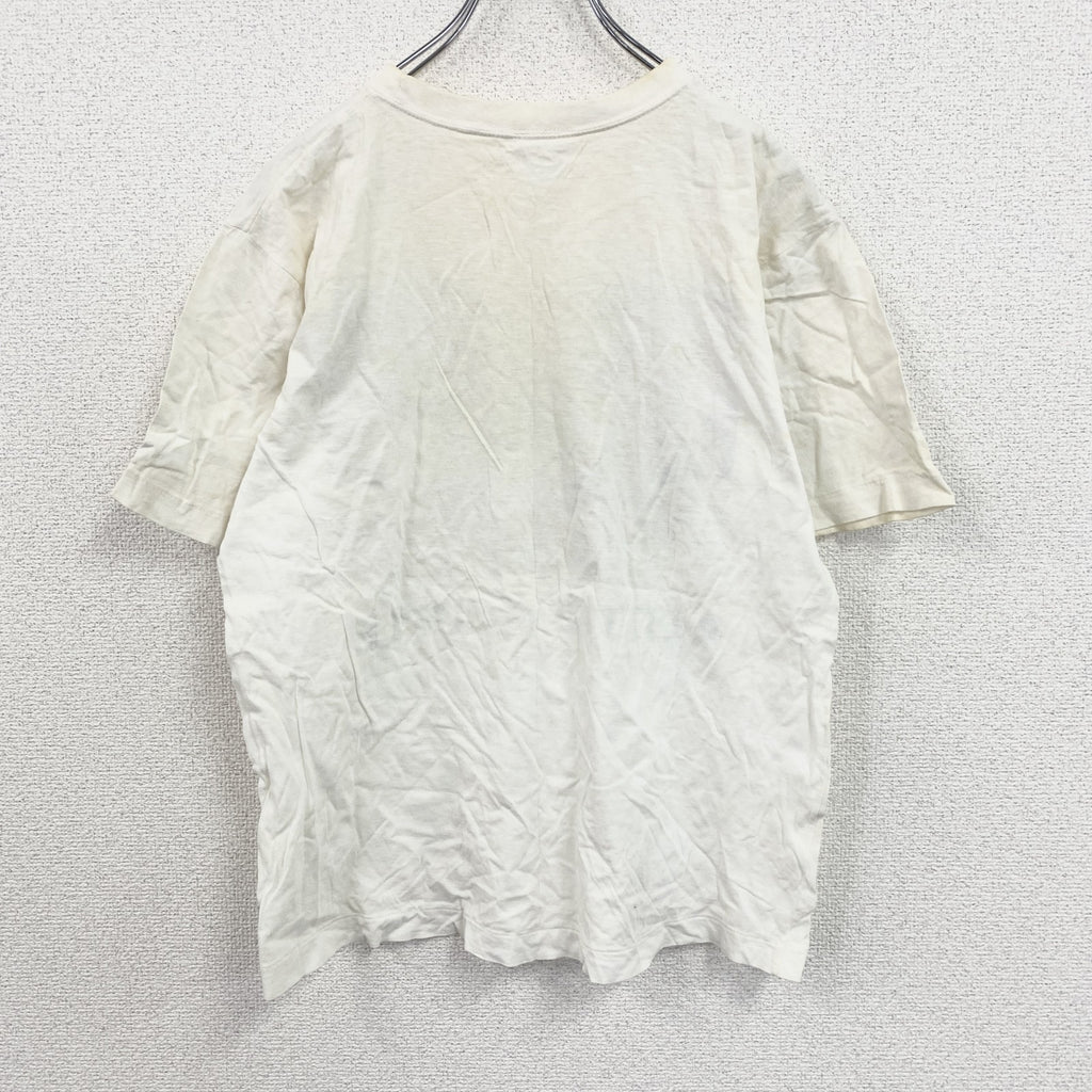 80s～　Kim Anderson　半袖プリントTシャツ　シングルステッチ　ヴィンテージ　白　ホワイト　