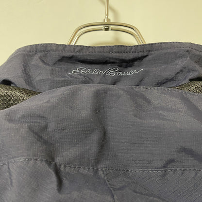古着 used　Eddie Bauer エディーバウアー　長袖マウンテンジャケット　ナイロン　ブルゾン　ネイビー　XLサイズ