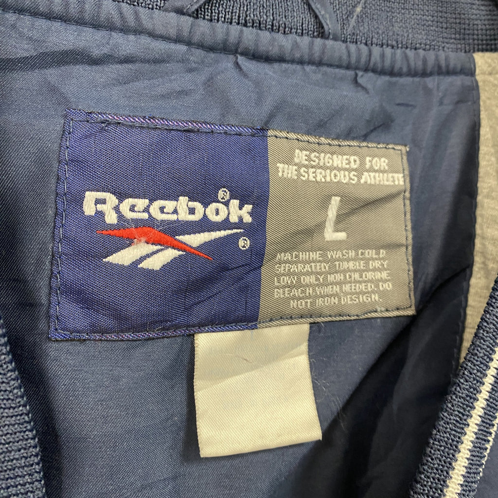 90s　Reebok　リーボック　プルオーバージャケット　ヴィンテージ　紺　ネイビー　Lサイズ