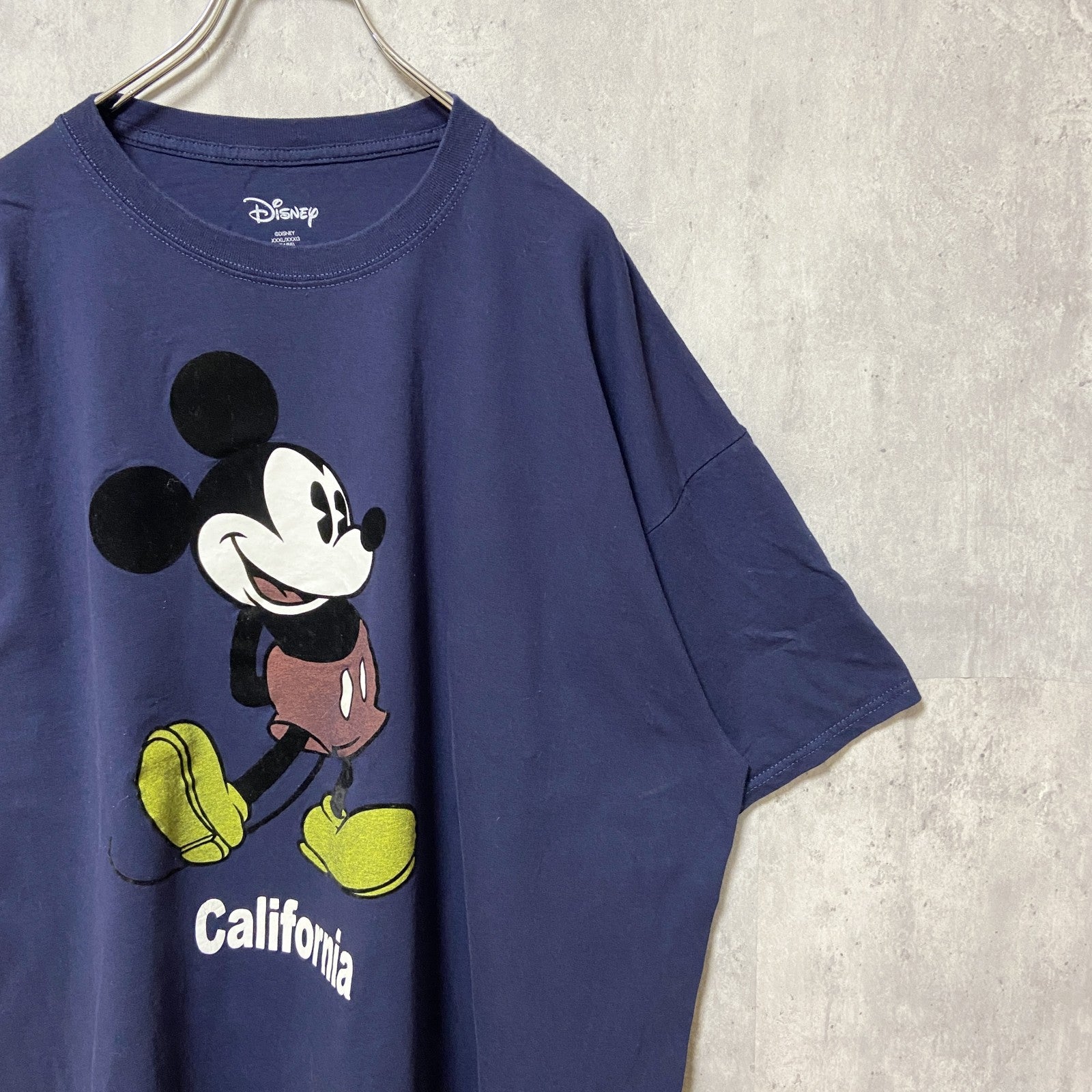 古着 used　Disney　ディズニー　半袖プリントデザインTシャツ　ミッキーマウス　カリフォルニア　XXXLサイズ