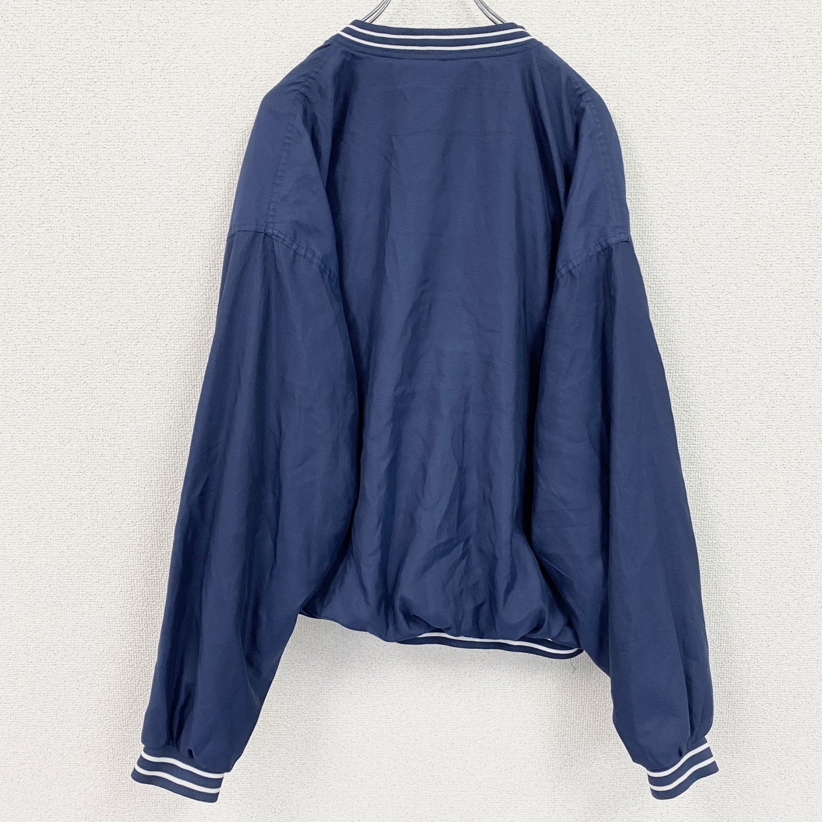 90s　Reebok　リーボック　プルオーバージャケット　ヴィンテージ　紺　ネイビー　Lサイズ