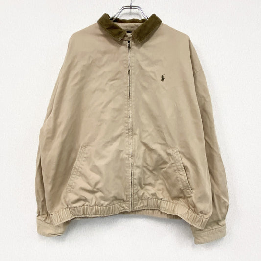 90s　Polo by Ralph Lauren　ポロラルフローレン　ブルゾン/スイングトップ　ベージュ　XXLサイズ