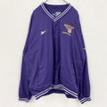 90s　Reebok　リーボック　プルオーバージャケット　ヴィンテージ　紫　パープル　XLサイズ