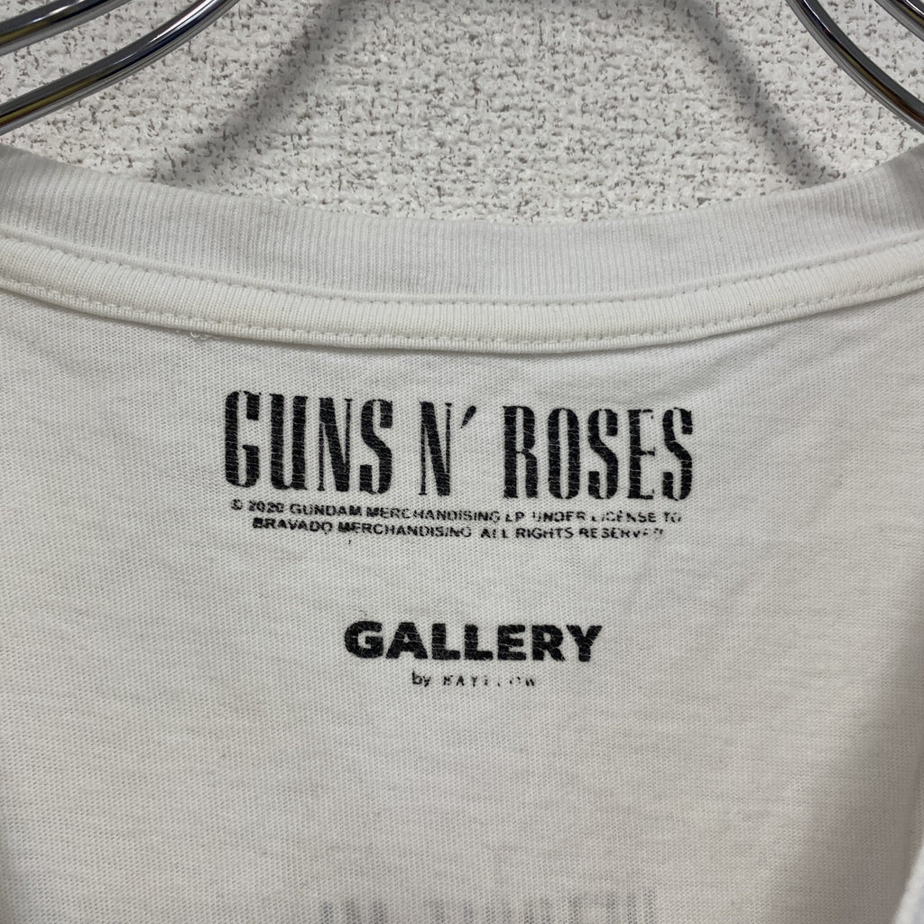 BAYFLOW　ベイフロー　Guns N' Roses　ガンズアンドローゼズ　半袖プリントTシャツ　バンドT　白　ホワイト　3サイズ