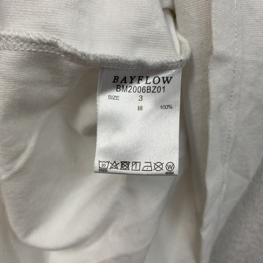 BAYFLOW　ベイフロー　Guns N' Roses　ガンズアンドローゼズ　半袖プリントTシャツ　バンドT　白　ホワイト　3サイズ