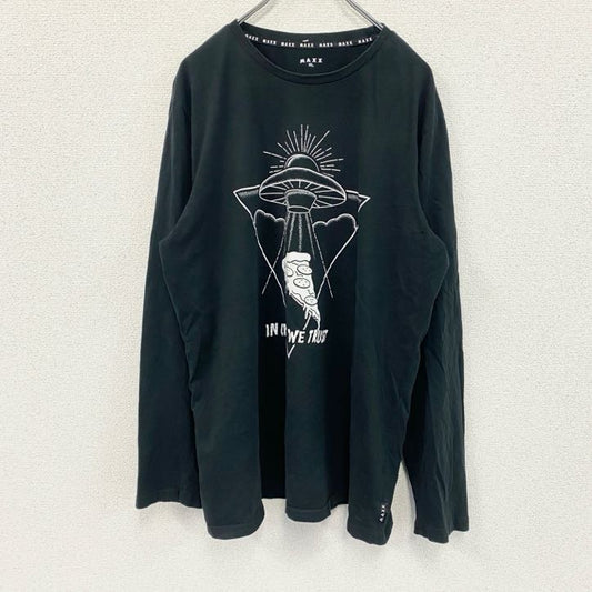 MAXX　長袖Tシャツ/ロンT　黒　ブラック　XLサイズ