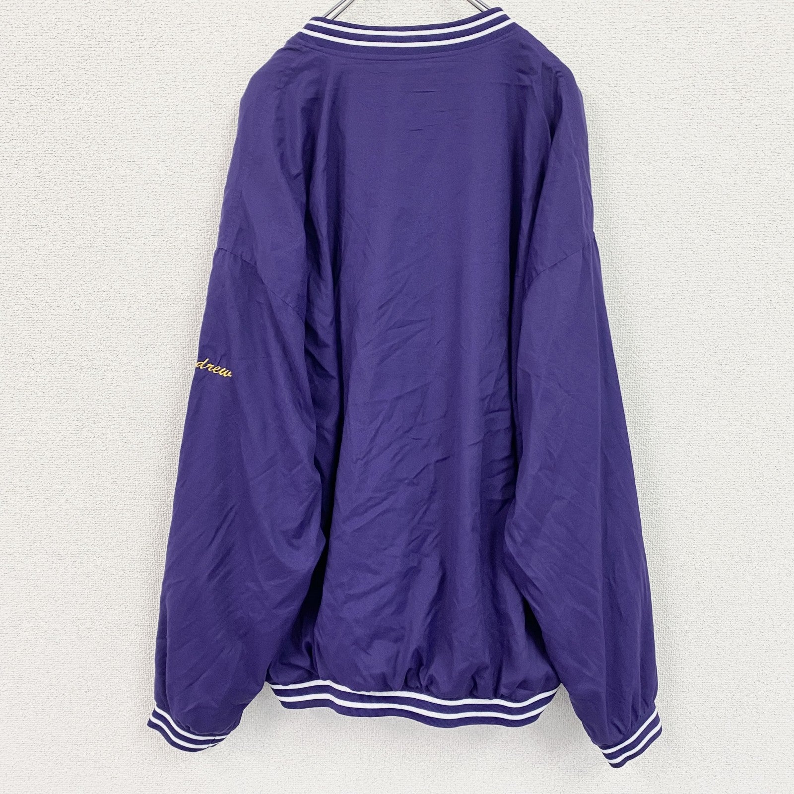 90s　Reebok　リーボック　プルオーバージャケット　ヴィンテージ　紫　パープル　XLサイズ