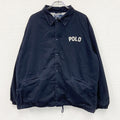 90s　Polo by Ralph Lauren　ポロラルフローレン　コーチジャケット　紺　ネイビー　XLサイズ