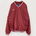 90s　Reebok　リーボック　プルオーバージャケット　ヴィンテージ　赤　レッド　XLサイズ