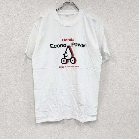 00s　HONDA　ホンダ　半袖Tシャツ　企業ロゴ　ヴィンテージ　白　ホワイト　Lサイズ