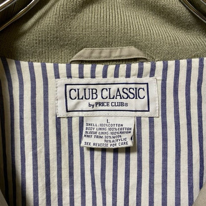 古着 used　CLUB CLASSIC　長袖スイングトップ　ジャケット　ブルゾン　アウター　ハイネック　レトロ　Lサイズ