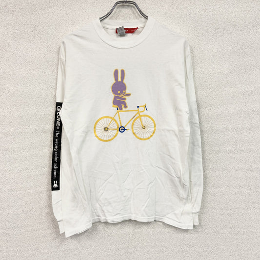 CUNE　キューン　ウサギ　長袖Tシャツ/ロンT　白　ホワイト　Mサイズ