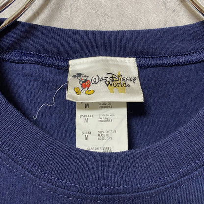 古着 used　Disney　ディズニー　ディズニーワールド　プリントタンクトップ　ネイビー　ミッキーマウス　スティッチ　Mサイズ