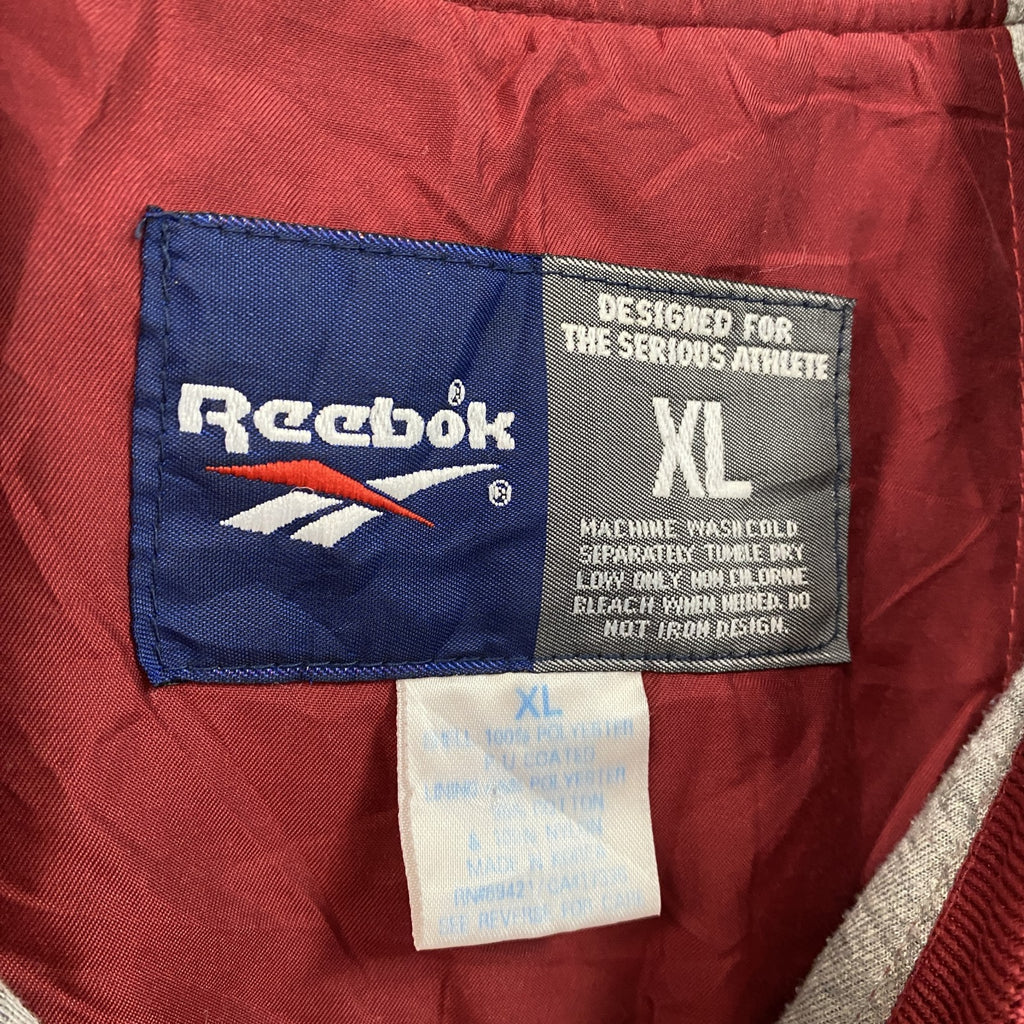 90s　Reebok　リーボック　プルオーバージャケット　ヴィンテージ　赤　レッド　XLサイズ