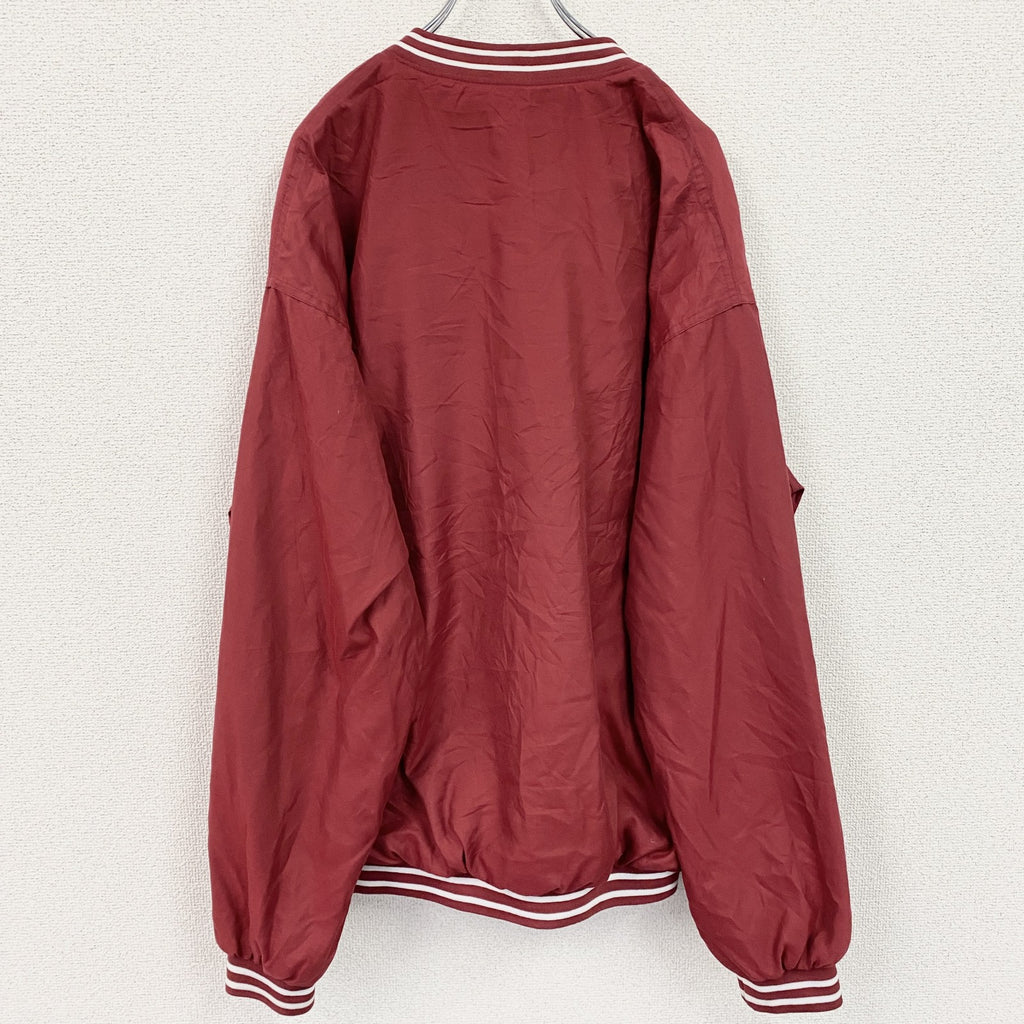 90s　Reebok　リーボック　プルオーバージャケット　ヴィンテージ　赤　レッド　XLサイズ