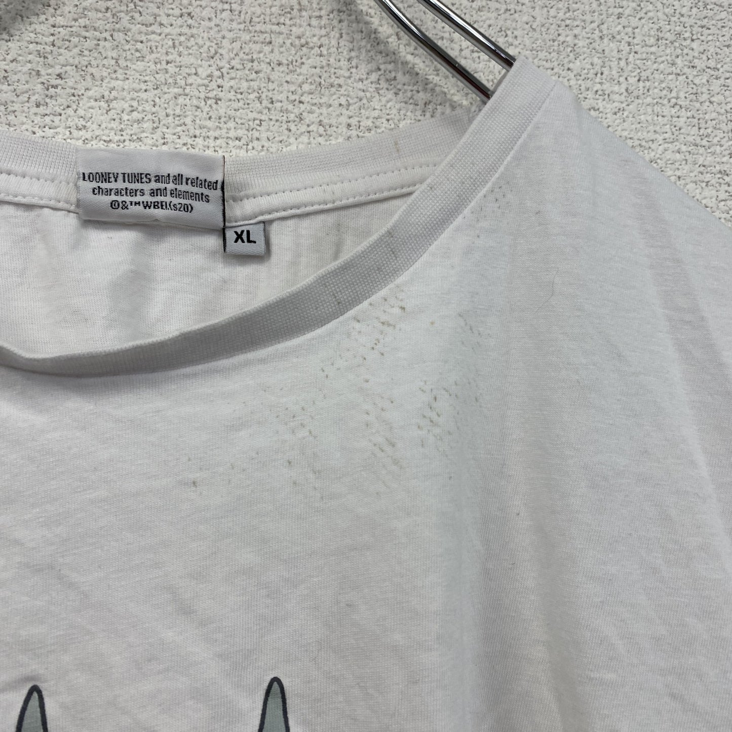 LOONEY TUNES　半袖プリントTシャツ　白　ホワイト　XLサイズ