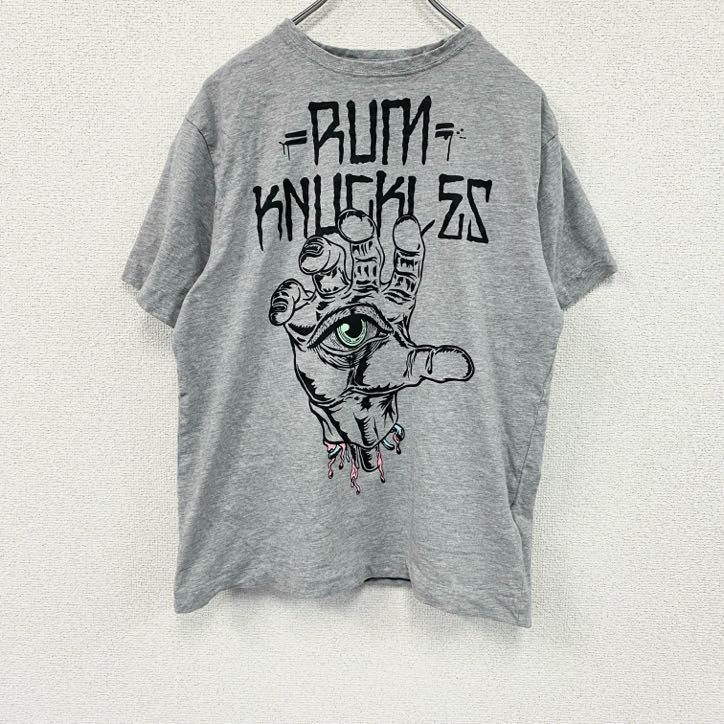 RUM KNUKLES　半袖Tシャツ　灰色　グレー　Mサイズ