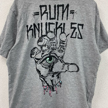 RUM KNUKLES　半袖Tシャツ　灰色　グレー　Mサイズ