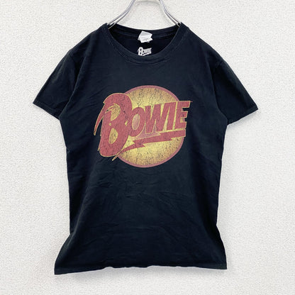 GILDAN　ギルダン　Bowie　半袖プリントTシャツ　黒　ブラック　Sサイズ
