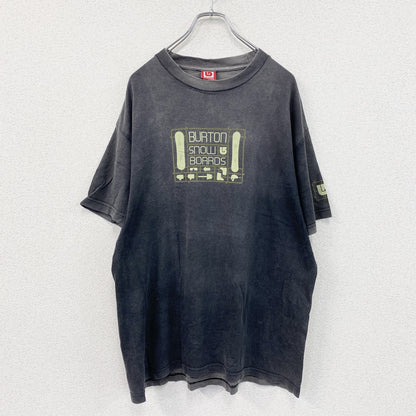 Burton　バートン　半袖プリントTシャツ　フェード　黒　ブラック