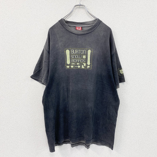 Burton　バートン　半袖プリントTシャツ　フェード　黒　ブラック