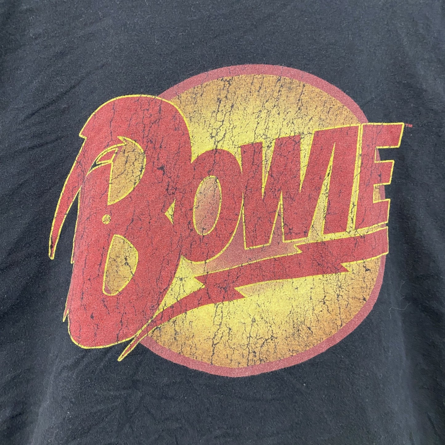 GILDAN　ギルダン　Bowie　半袖プリントTシャツ　黒　ブラック　Sサイズ
