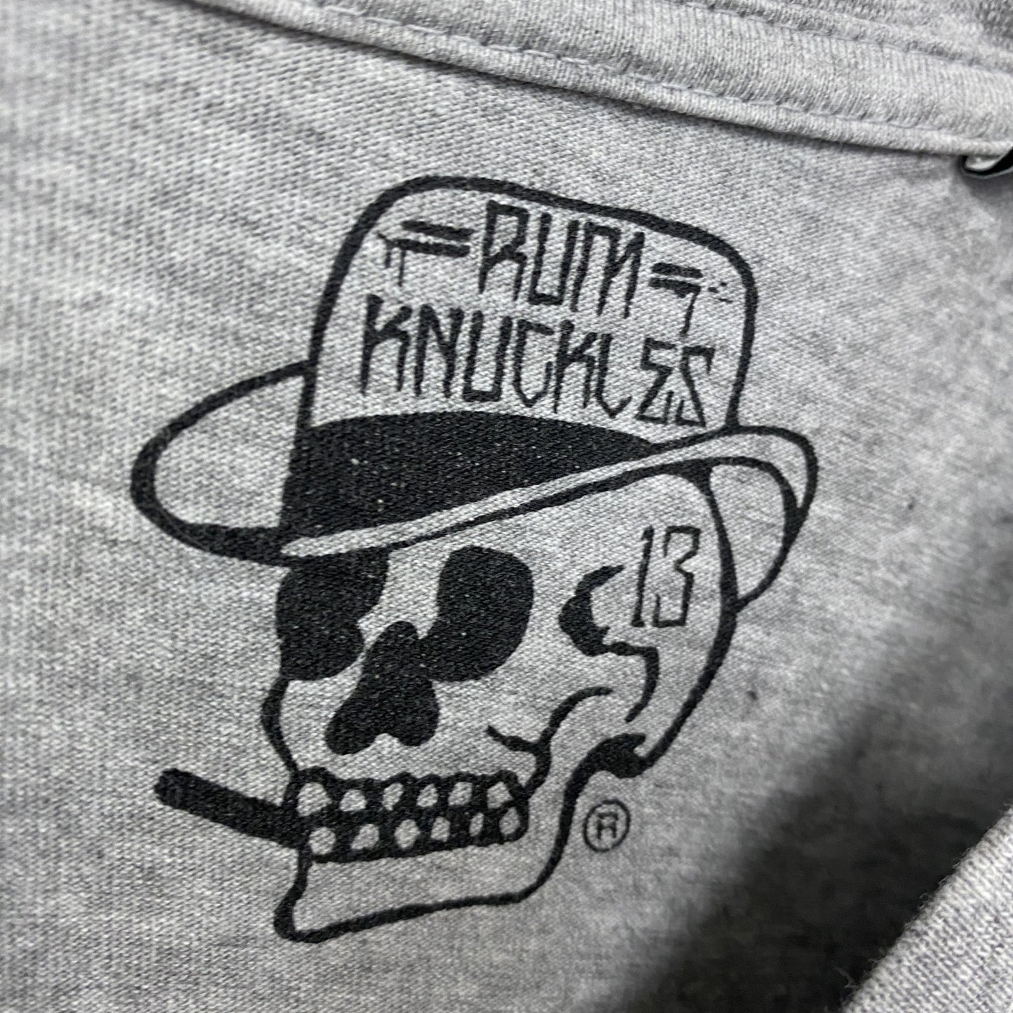 RUM KNUKLES　半袖Tシャツ　灰色　グレー　Mサイズ