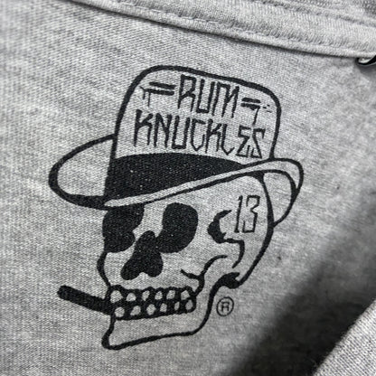 RUM KNUKLES　半袖Tシャツ　灰色　グレー　Mサイズ