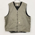 Carhartt　カーハート　ダックベスト　裏ボア　ボアライナー　ベージュ　XLサイズ