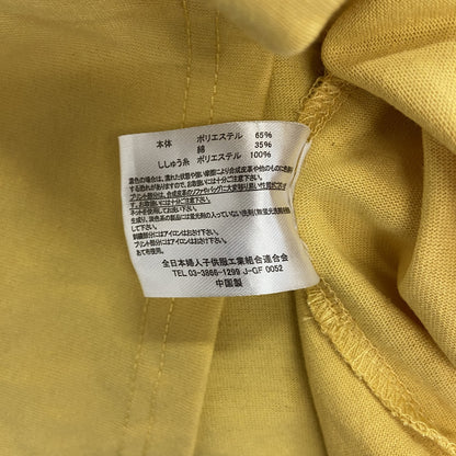 PIKO　ピコ　七分袖Tシャツ　ラグランスリーブ　ボアロゴ　デカロゴ　黄色　イエロー　Sサイズ
