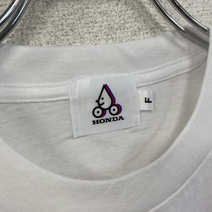 00s　HONDA　ホンダ　半袖Tシャツ　企業ロゴ　ヴィンテージ　白　ホワイト　LLサイズ