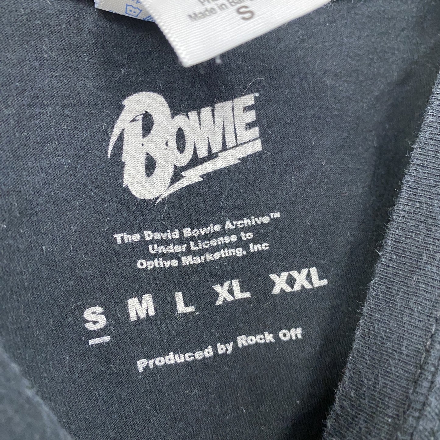 GILDAN　ギルダン　Bowie　半袖プリントTシャツ　黒　ブラック　Sサイズ