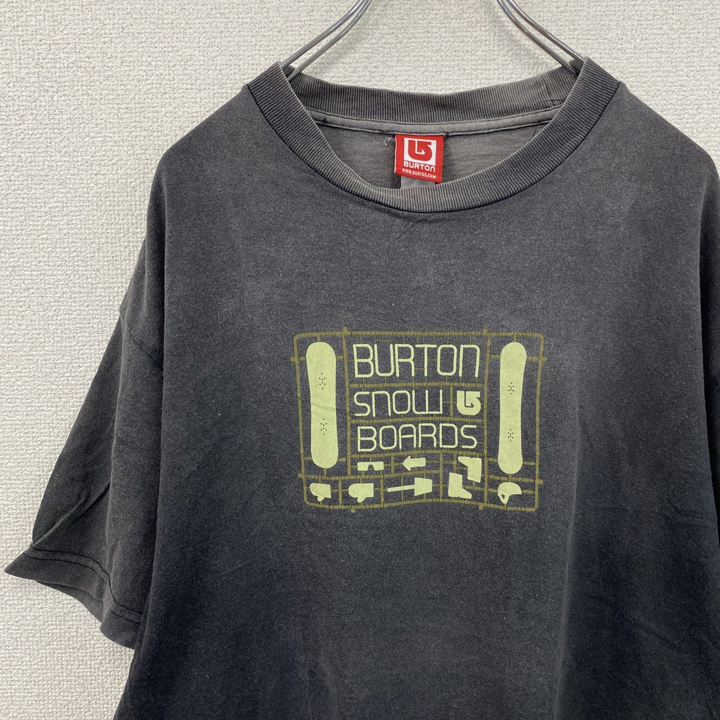 Burton　バートン　半袖プリントTシャツ　フェード　黒　ブラック