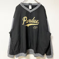 古着 used　KNIGHTS APPAREL　長袖カレッジ刺繍ナイロンプルオーバー　パデュー大学　ビッグシルエット　XLサイズ
