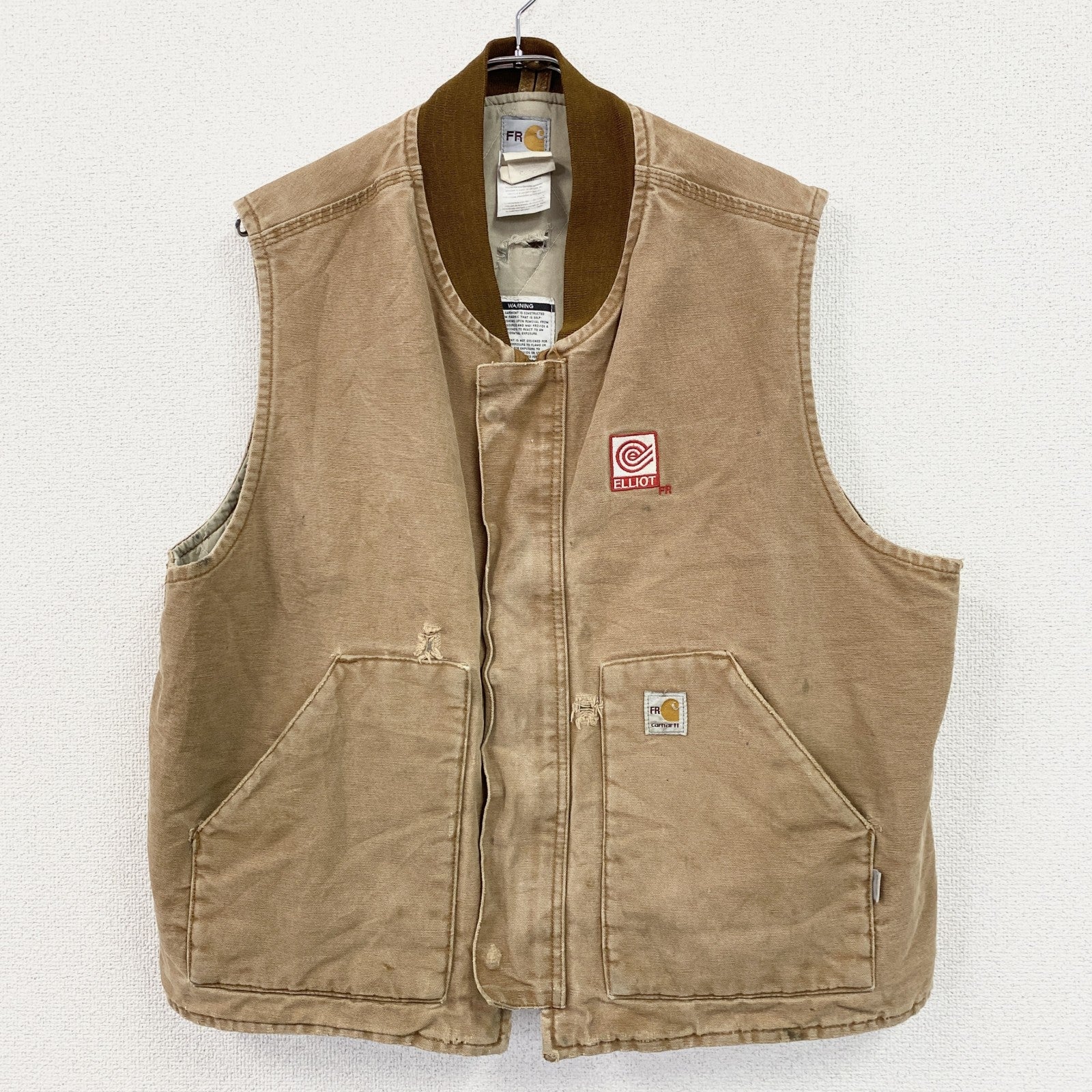 Carhartt　カーハート　FR　ダックベスト　ブラウンダック　ブラウン　2XLサイズ